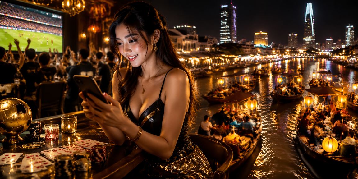 Người chơi tại TP.HCM thưởng thức trò chơi bài trong ánh đèn neon rực rỡ ban đêm